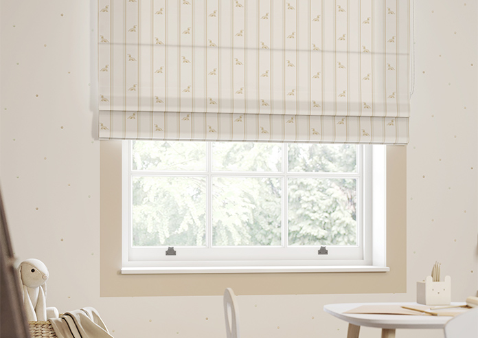 Dasching About, Sausage Stripe Biscuit - Roman Blind - Image 5